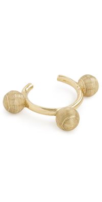 ALÉMAIS Le Jardin Spiral Ball Bangle Gold One Size