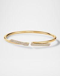Inside/Out 18K Yellow Gold Diamond Flexi Bangle Bracelet