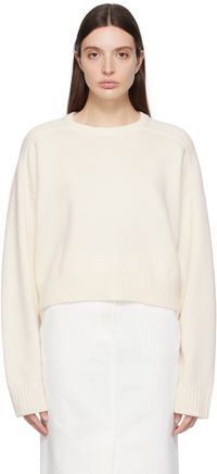 Loulou Studio Off-White Bruzzi Sweater