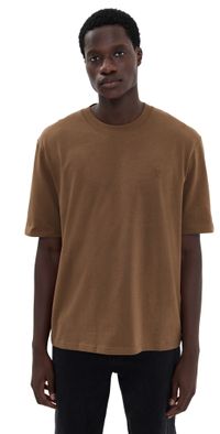 AMI Thick Jersey T-Shirt Noisette S