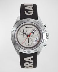 Men's Urban Chrono Silicone Strap Watch, 43mm
