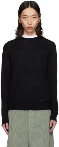 Jil Sander Black Crewneck Sweater