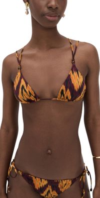 Ulla Johnson Kianna String Tringle Bikini Top Terra M