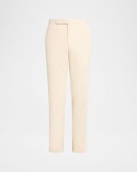 Men's Waist-Tab Straight Fit Cotton Corduroy Pants