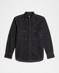 Men's Dakota Slim Fit Western Snap-Front Overshirt