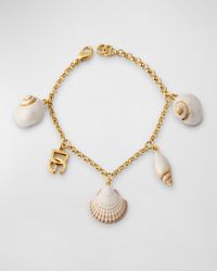DG Logo and Shell Charm Bracelet