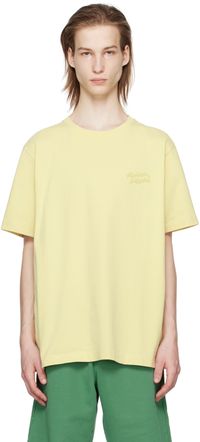 Maison Kitsuné Yellow Handwriting T-Shirt