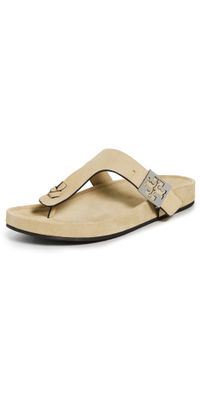 Tory Burch Mellow Thong Sandals Praline 6