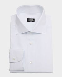 Men's Trecapi Cotton Micro-Stripe Dress Shirt