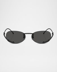 Men's DL1004 Oval Sunglasses