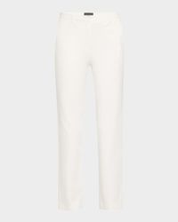 Cotton Straight-Leg Trousers