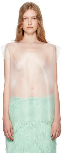 LII SSENSE Exclusive Transparent Square Top