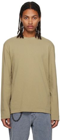 OUR LEGACY Beige Twisted Long Sleeve T-Shirt
