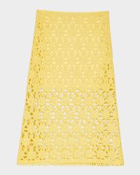 Jully Crochet Midi Skirt