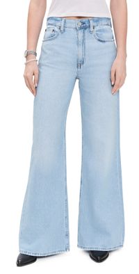 Polo Ralph Lauren 3x1 Rigid Denim Standard Wide Leg Pants Novera Wash 26