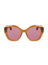 Women's Babe 54MM Butterfly Sunglasses - Caramel