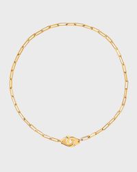 Yellow Gold Menottes R12 Large Chain Necklace