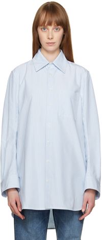 Bottega Veneta Chemise bleue incurvée