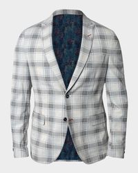 Men's Descartes Brooksy Plaid Unconstructed Blazer