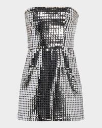 Strapless Sequined Mini Dress