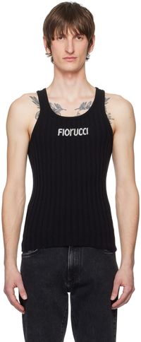 Fiorucci Débardeur noir à logo en intarsia