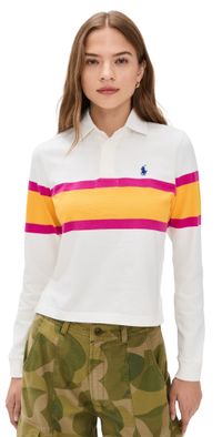 Polo Ralph Lauren Vintage Jersey Rugby Shirt Deckwash White XL