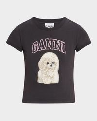 Crewneck Poodle Logo Baby Tee