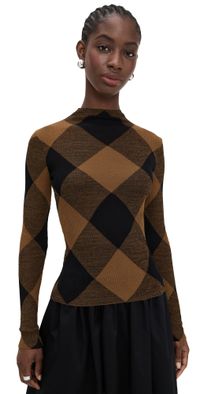 A. L.C. Hugh Top Saddle/Black L