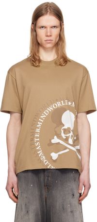 MASTERMIND WORLD Tan MW Flash T-shirt