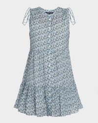 Yulianna Floral Tiered Button-Front Mini Dress