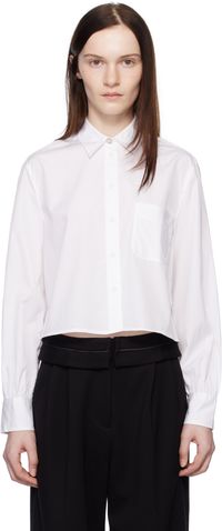 rag & bone Chemise Maxine blanche à ornements facettés