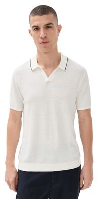Marine Layer Greyson Sweater Polo White S