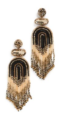 Deepa Gurnani Deepa by Deepa Gurnani Ishani Earrings Black Multi One Size