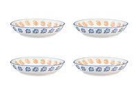Bjorn - Assiette creuse napoli ø21,5cm - 4 pièces - agrume - Taille Unique - Blanc