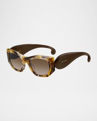 Etropaisley Acetate Rectangular Sunglasses