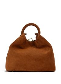 Elleme - Sac à main raisin en daim - Taille Unique - Marron