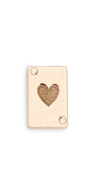 Zoe Chicco 14k Gold Itty Bitty Queen of Hearts Stud Earring Yellow Gold One Size