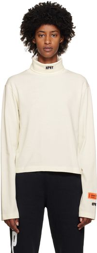 Heron Preston White 'HPNY' Turtleneck