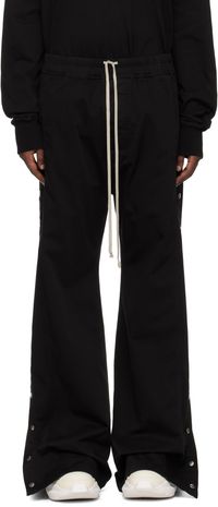 Rick Owens DRKSHDW Black Porterville Pusher Trousers