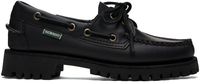 Sebago Flâneurs Ranger noirs eu cuir poli à bout de style mocassin - Campsides