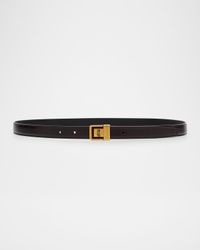 Ceinture YSL Leather Skinny Belt