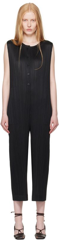 PLEATS PLEASE ISSEY MIYAKE Black Monthly Colors May Jumpsuit