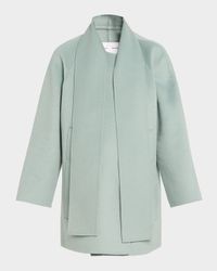 Brisa Wool-Cashmere Scarf Coat