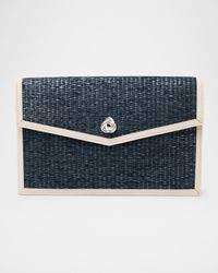 Brick Envelope Woven Clutch Bag