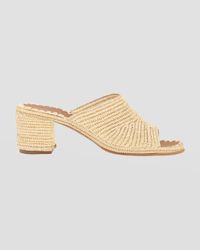 Rama Woven Raffia Slide Sandals
