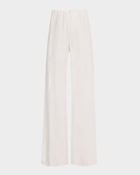 High-Waist Cotton Bias Pants