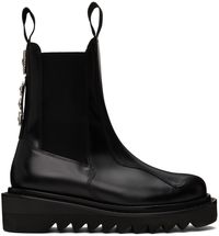 Toga Virilis Bottes chelsea noires exclusives à SSENSE