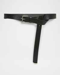 Voyou Metal Buckle Leather Belt
