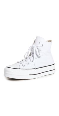 Converse Chuck Taylor All Star Lift High Top Sneakers White/Black/White 8