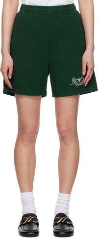 Sporty & Rich Green NY 94 Gym Shorts